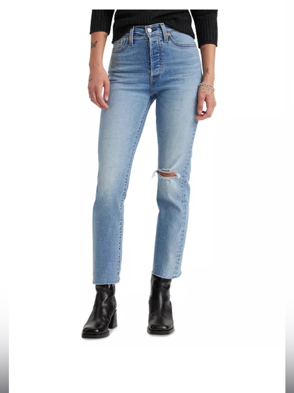 Levi's® Women's High-Rise Wedgie Straight Cropped Jeans - Night Sight Medium
